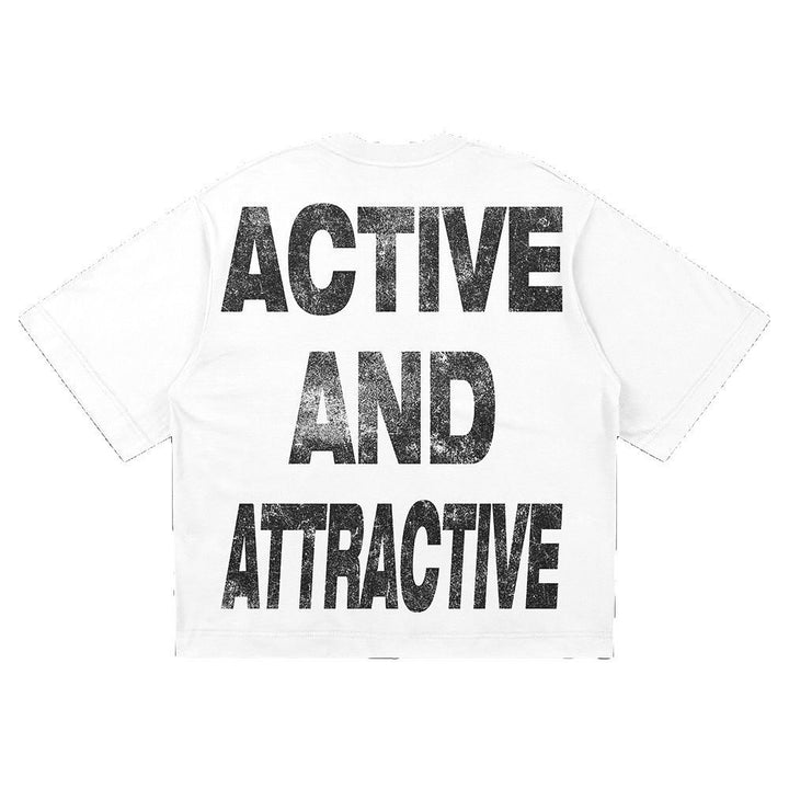 Kvinders Oversized T-Shirt med Dynamisk Sportsdesign Skovae