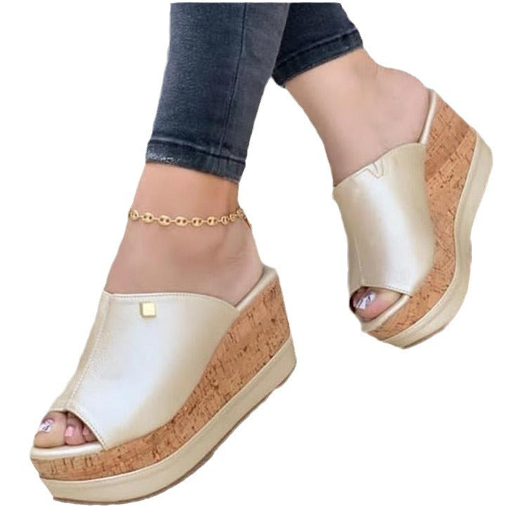 Dame kile-sandaler med elegant korksål Stilla