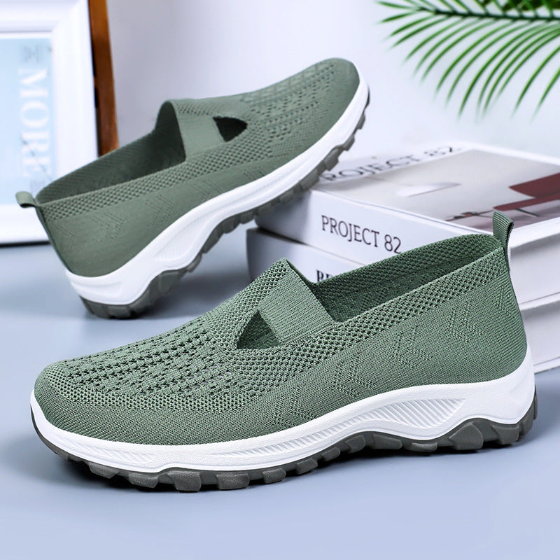 Femme Slip-On Sportswalk Sneakers med åndbart strikdesign Stilla