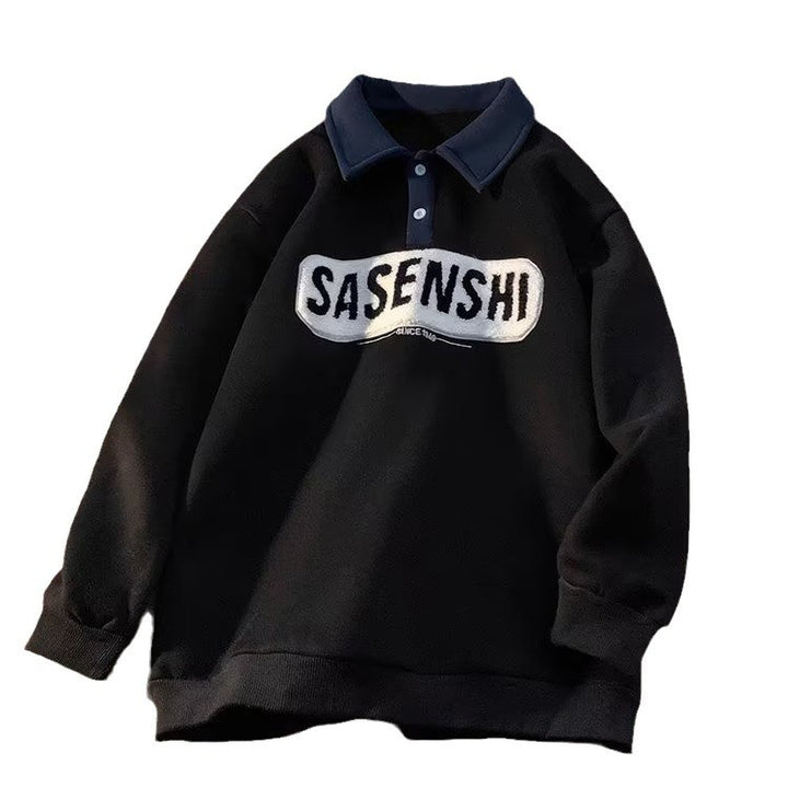 Herre Poloshirt med unikt indgang og kontrastkrave Stilla
