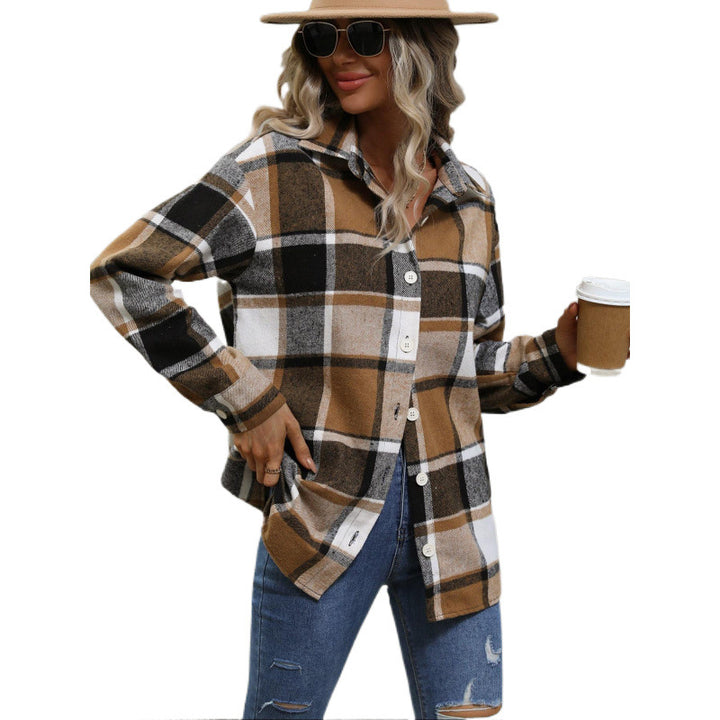 Femme Flannel Oversized Skjorte Stilla