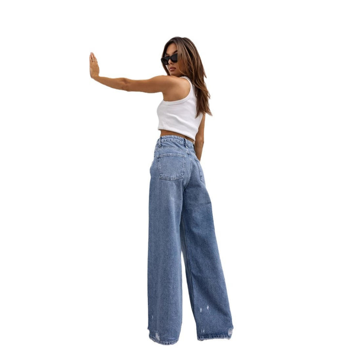 Dame brede jeans Stilla