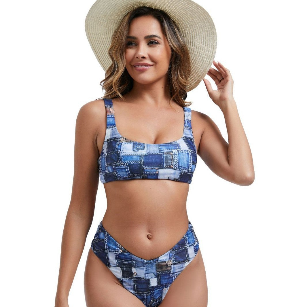 Dame Høj kvalitet Bikini-sæt med moderne snit og trendy farvekombination Stilla