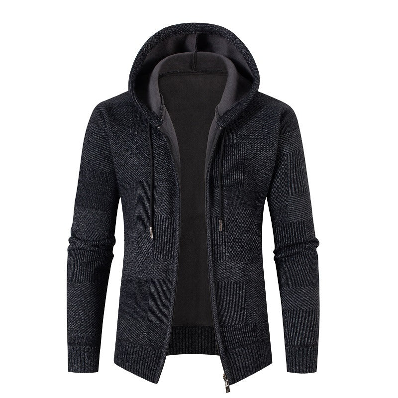 Herrer Struktureret Lynlås Fritids Hoodie Stilla
