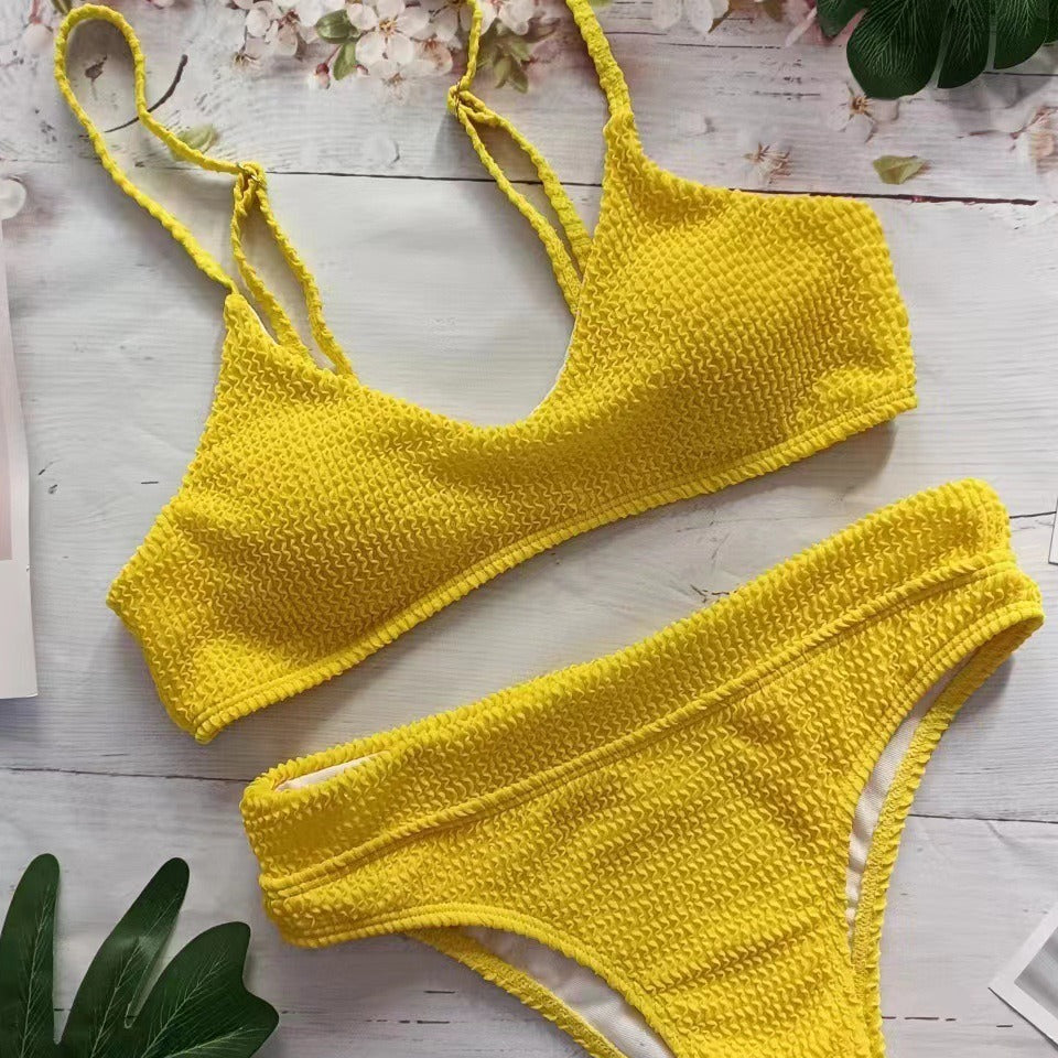 Femme Struktureret To-delt Bikini Sæt Stilla