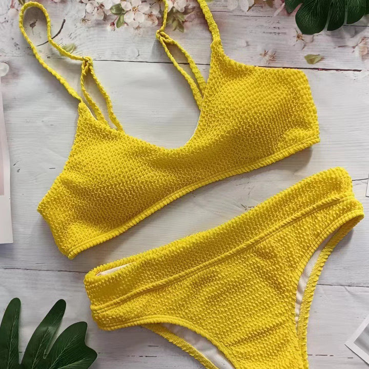 Femme Struktureret To-delt Bikini Sæt Stilla