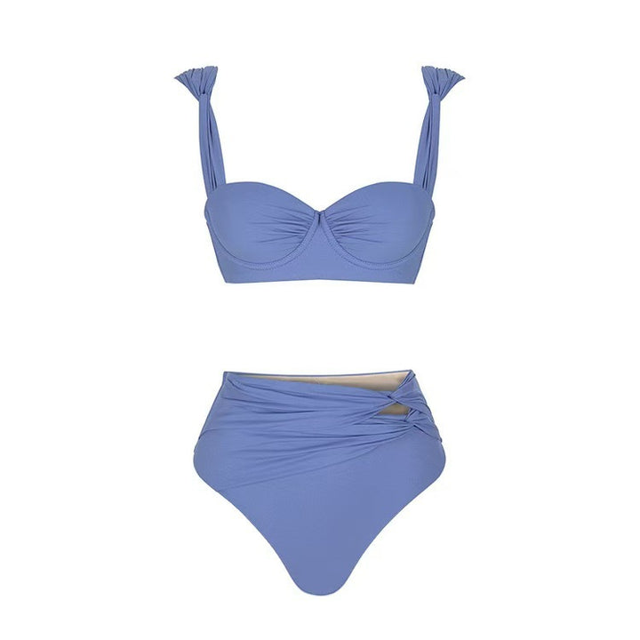 Dame Bikini-sæt med elegant Bustier-top og højtaljede designbukser Stilla