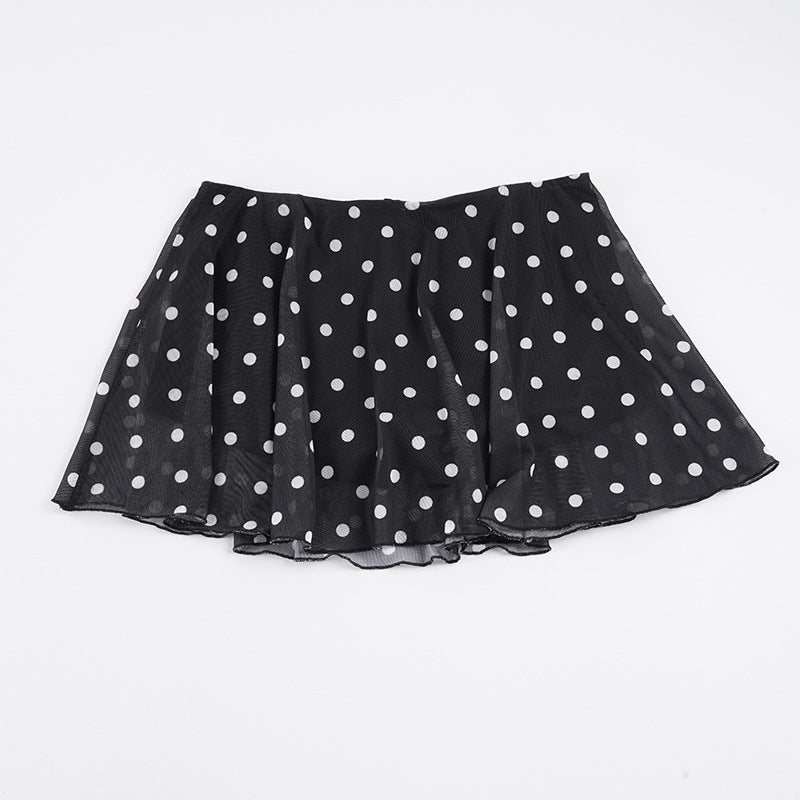 Dame luftig og chic Polka Dot Mini Skirt Skovae