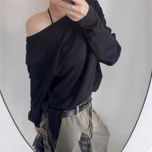 Dame Off-Shoulder Top med Knoten Detalje Stilla