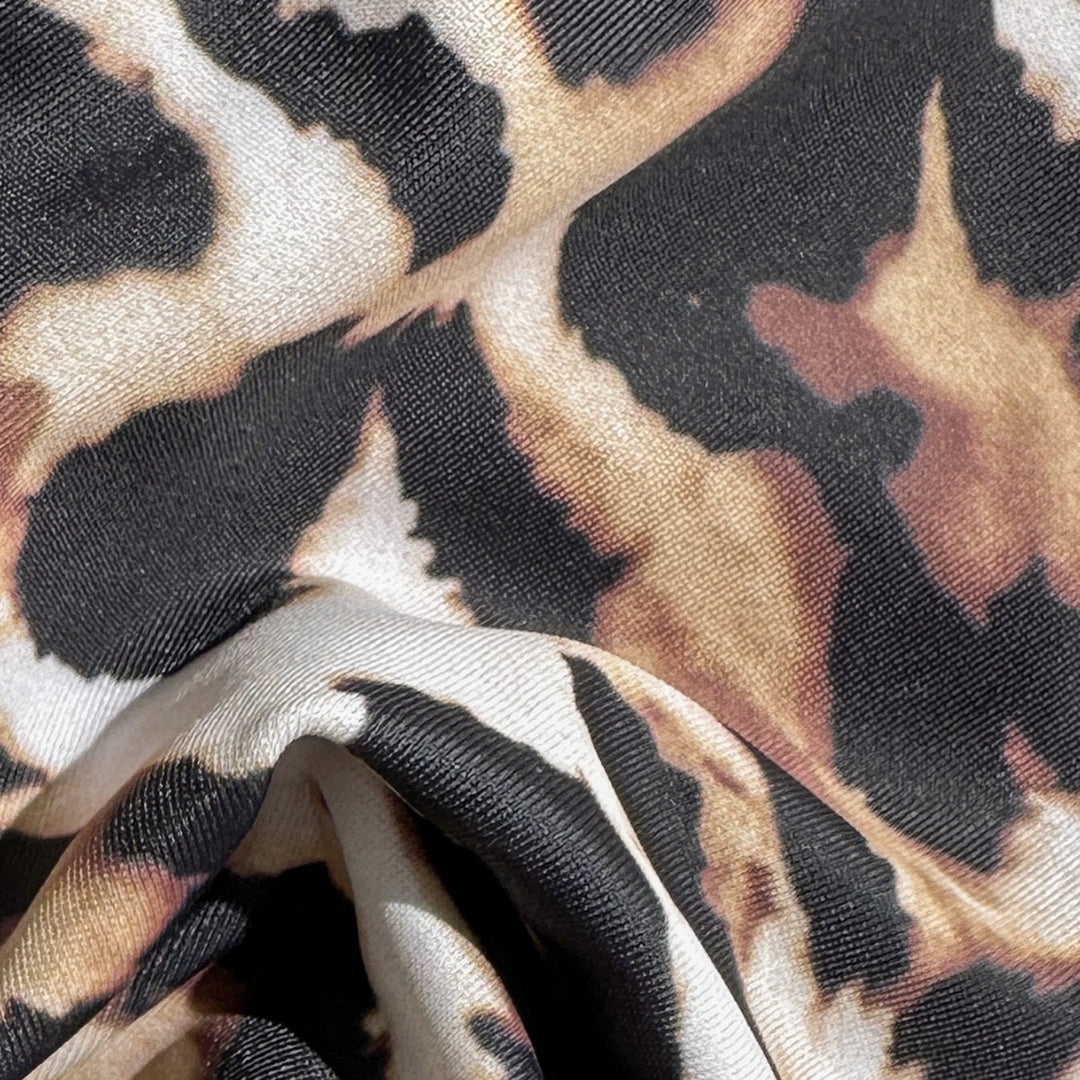 Dame bikini-sæt med moderigtig leopardmønster og brede stropper Stilla