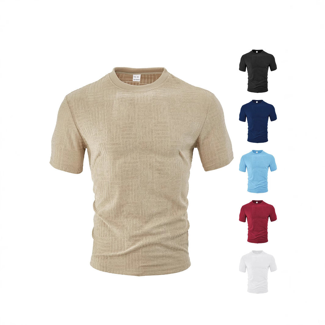 Herren struktureret T-shirt med åndbar teknologi Stilla