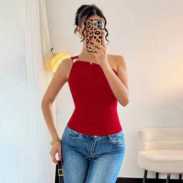 Kvinders en-sidet bodysuit med dekorativ knude Stilla