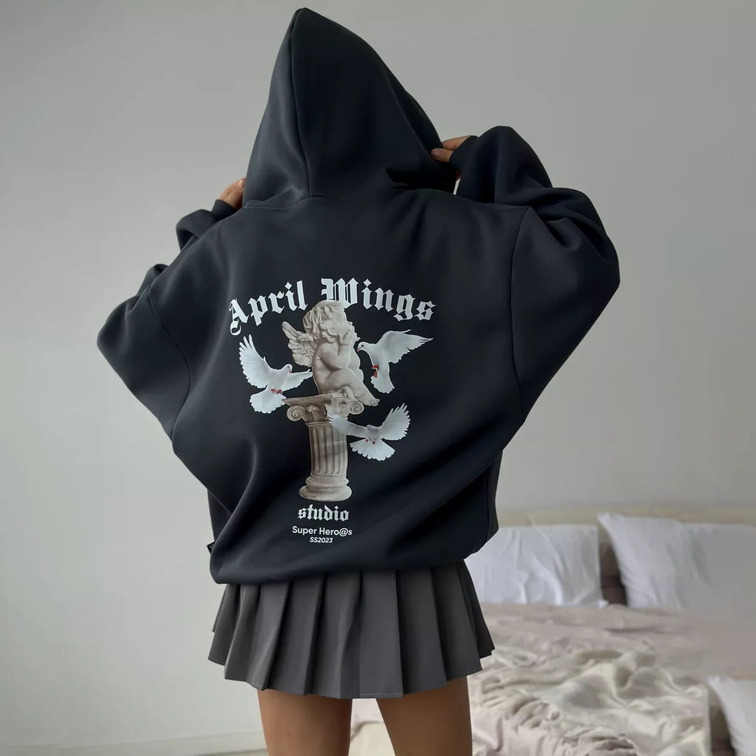 Kvinders Urban Hoodie med eksklusiv grafisk design Stilla
