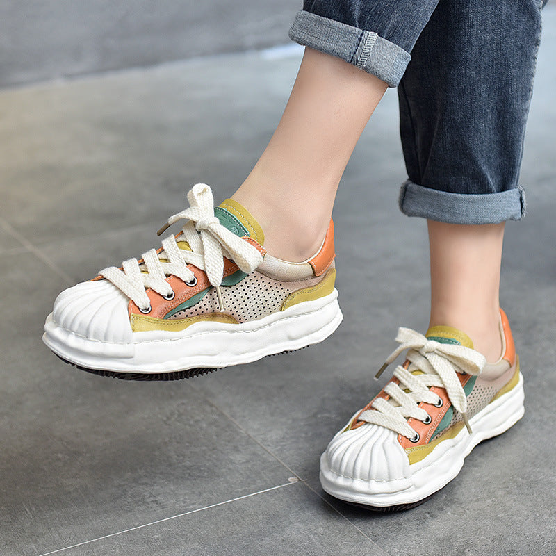 Dame modische sneakers med åndbart netoverflade og dæmpende sål Stilla