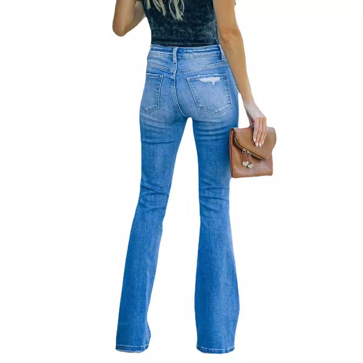 Kvinders loose-fit jeans med ødelagte detaljer Stilla