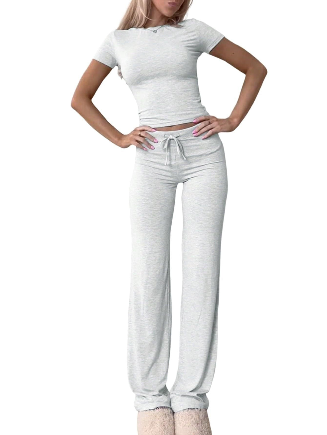 Stilla | Sporty-Set Casual Top Lange Bukser Sæt