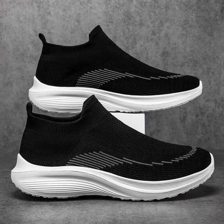 Herrer nan sokkelignende strikkesneakers med sømløst overmateriale og stødabsorberende sål Skovae