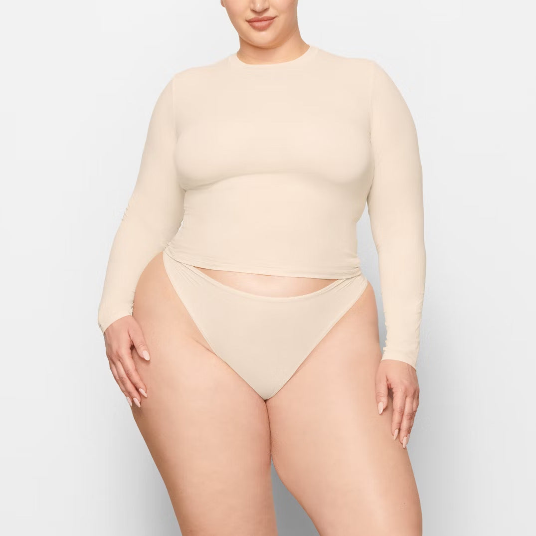 Dame Lange ærmer Stretch Bodysuit Stilla