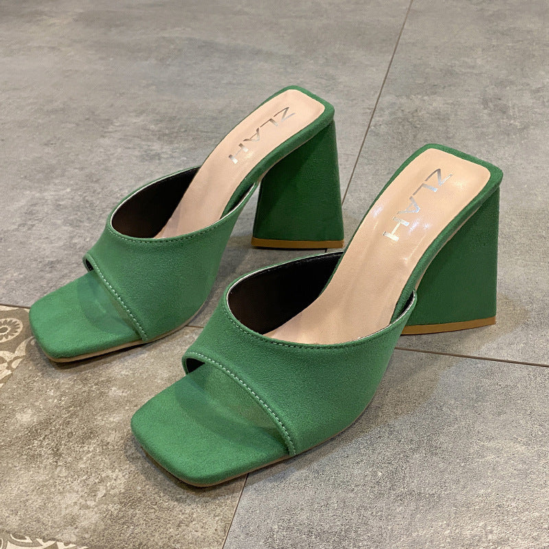 Dame Elegant Plateau-sandaler med bred rem og komfortabel blokkear Stilla