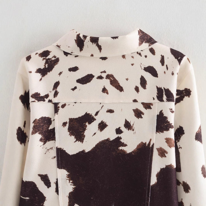 Femme Trendy Kødflekket Denim Jakke Stilla