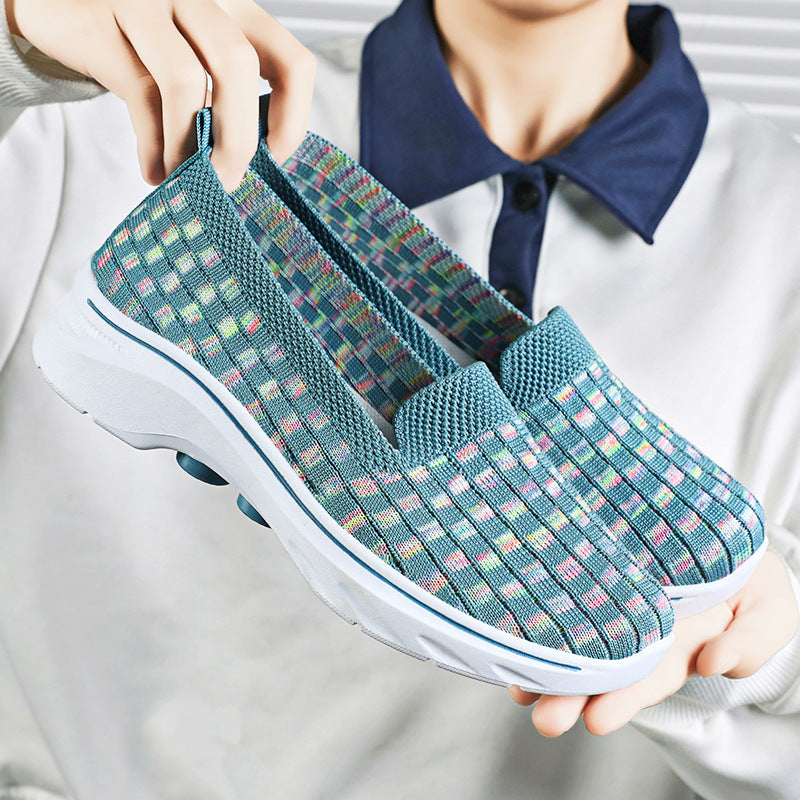 Femme Letvægts Slip-On Vandresko med Fleksibel Vævd Design Stilla