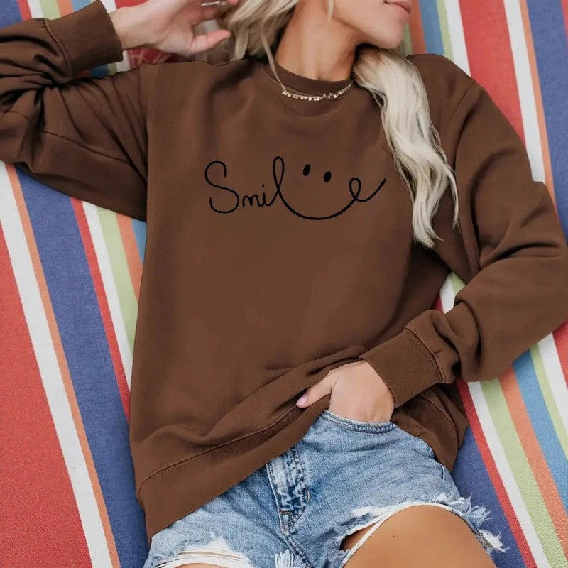 Kvinders sweatshirt med casual tekst og komfortabel pasform Stilla