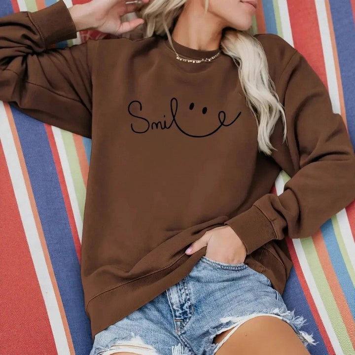 Kvinders sweatshirt med casual tekst og komfortabel pasform Stilla