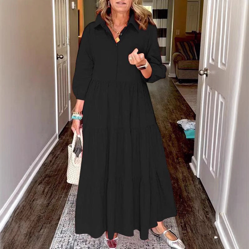 Dame Maxi-kjole med dyreprint Stilla