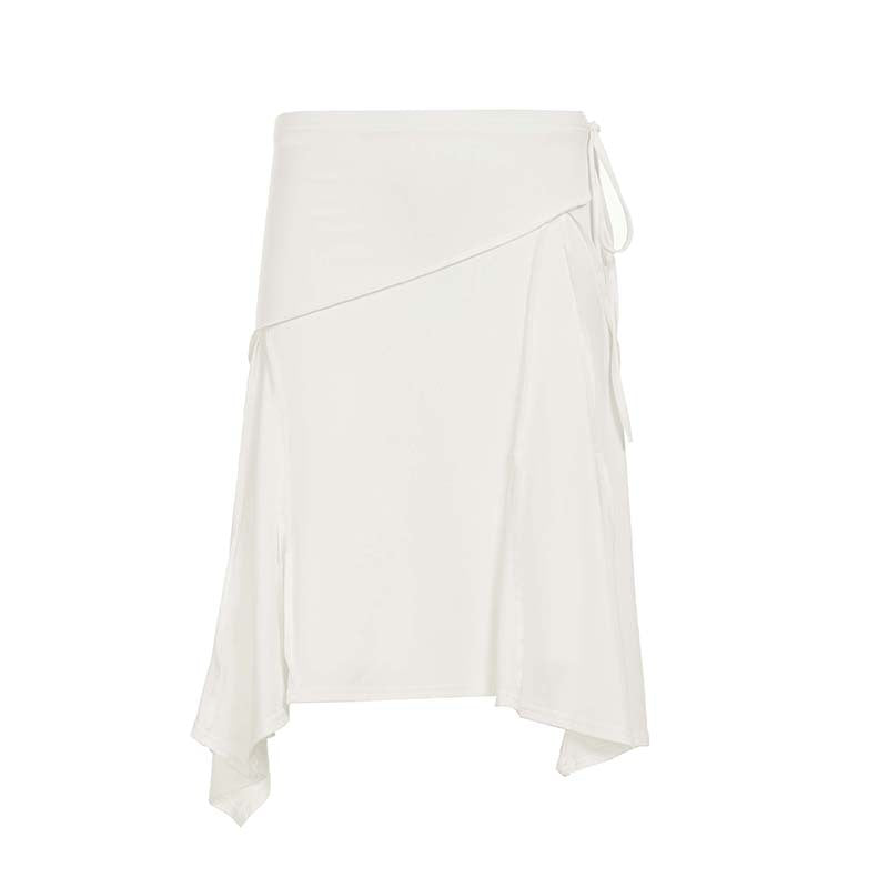 Damer sporty omslag nederdel med stilfulde draperinger Skovae