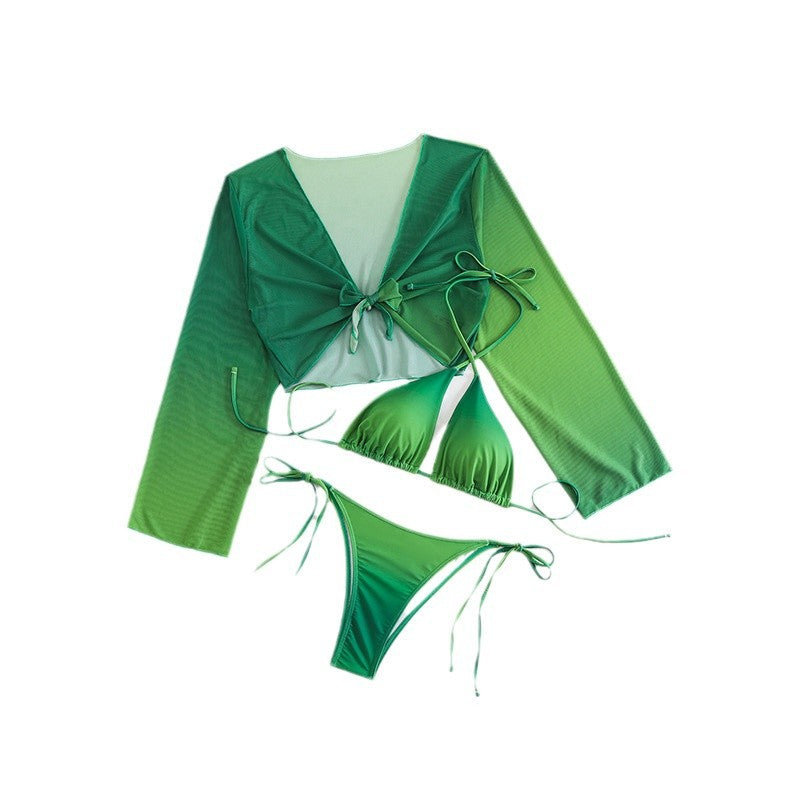 Kvinder Mesh Bindebånd Bikini Sæt Stilla