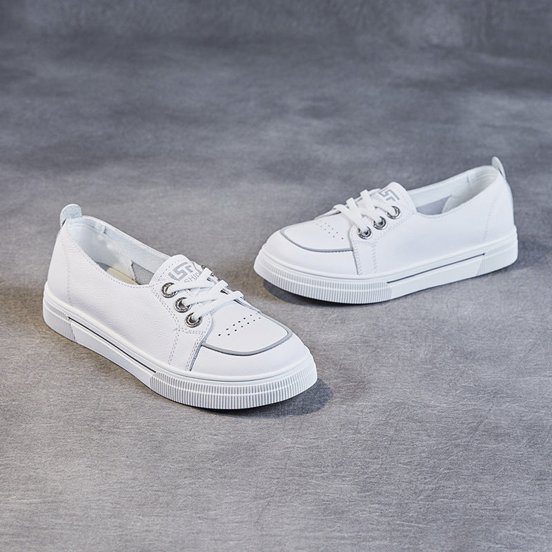 Dame Klassiske Læder Sneakers Stilla