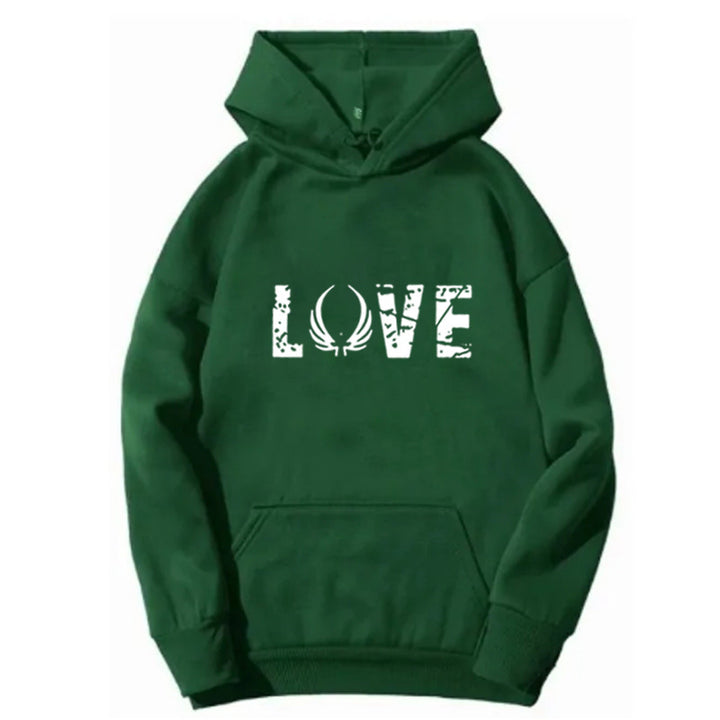 Kvindes hoodie med inspirerende Love design Skovae