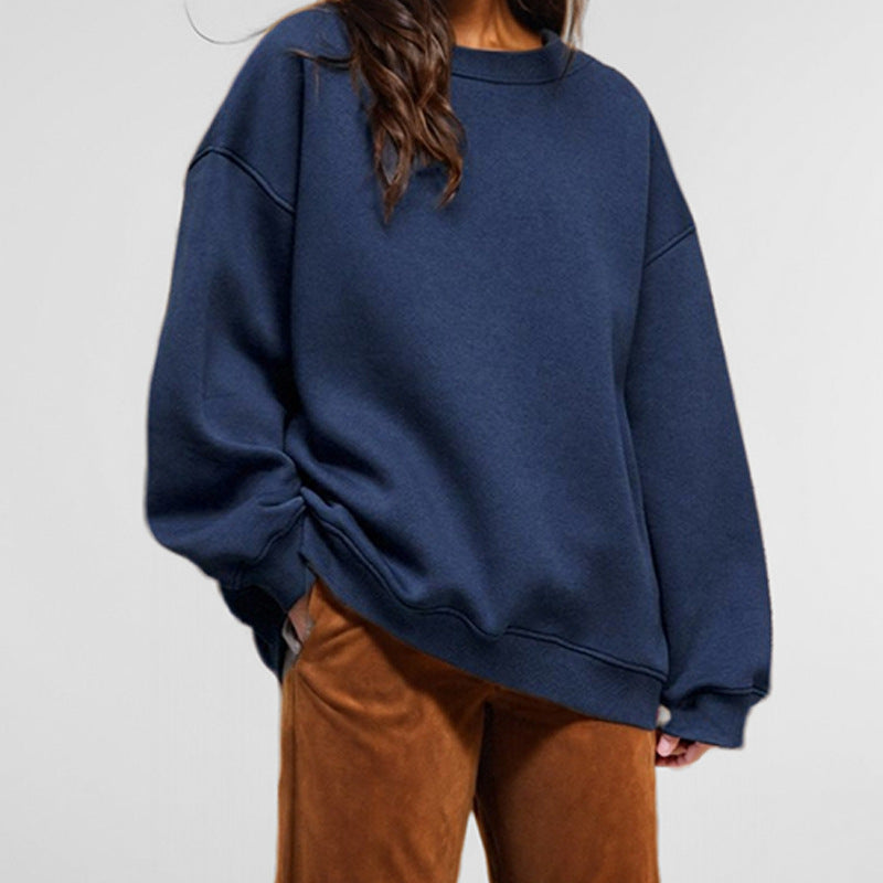Dame oversized sweatshirt med løs pasform og afslappet design Stilla