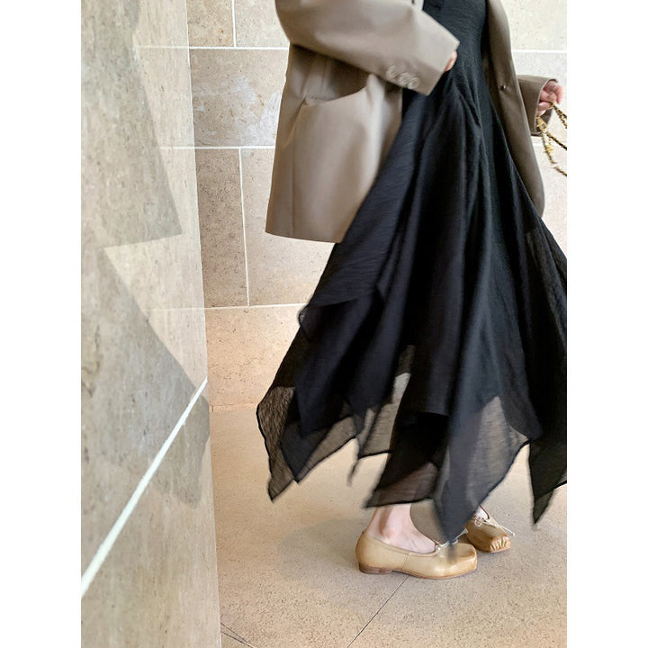 Dame Wildleder Ballerina Flats med sløjfeaccent Stilla