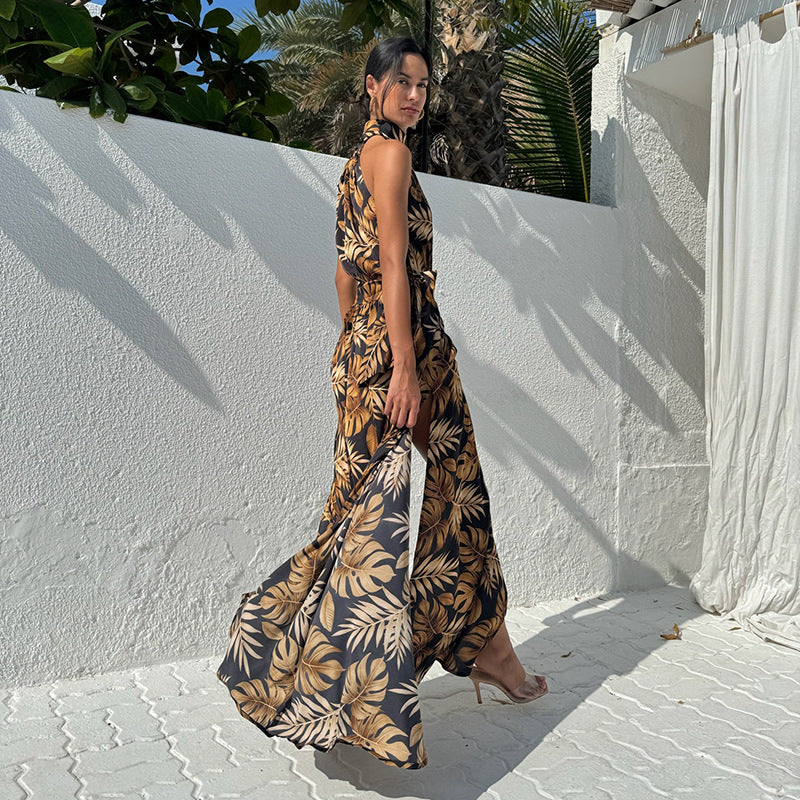 Dame Maxikjole med off-shoulder design og blomsterprint Stilla