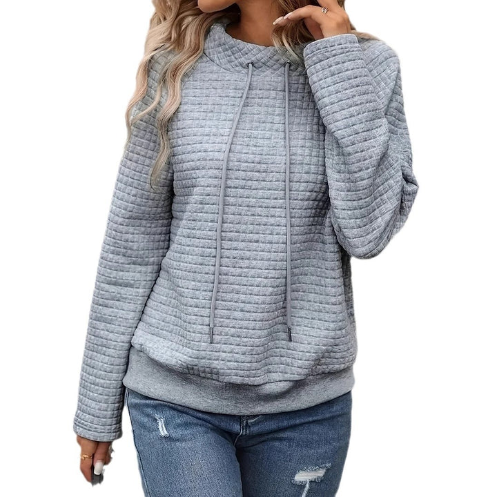 Femme quiltet oversized pullover hoodie Stilla