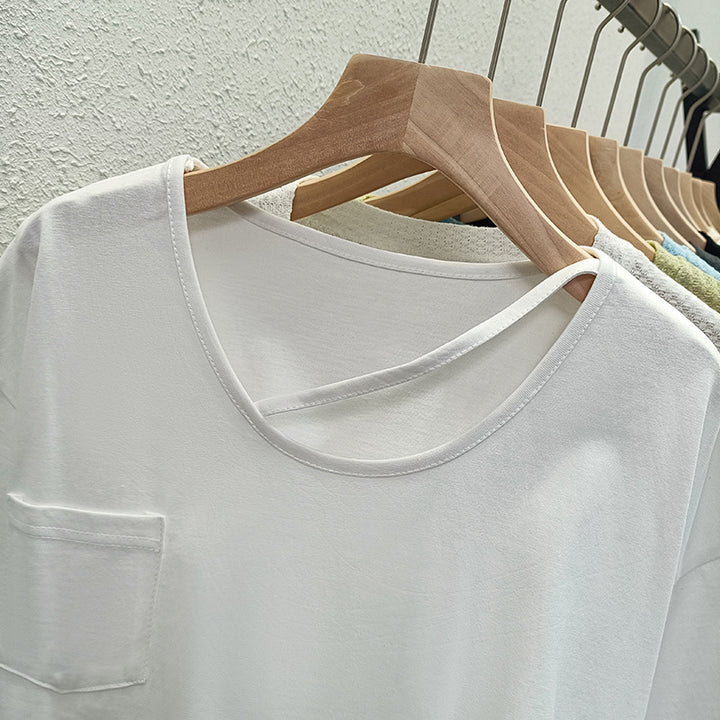 Femme Fritids Cut-Out Lommer T-Shirt Stilla
