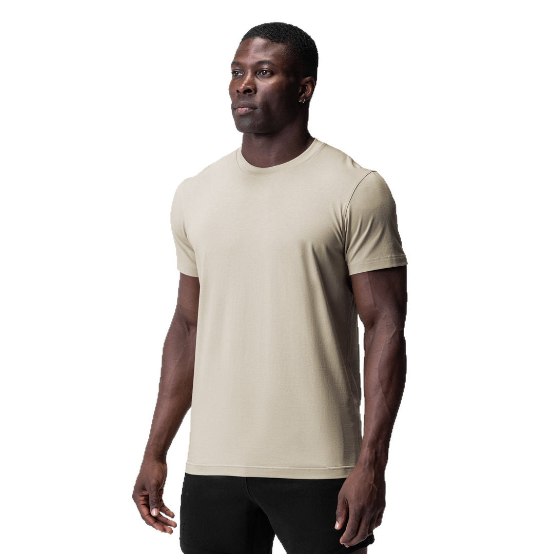 Herrer Sportsligt Fitness T-Shirt med fugttransportende materiale Stilla
