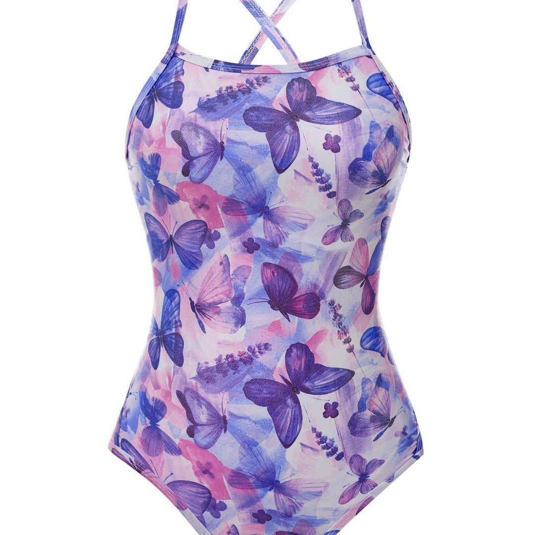 Dame Floral tryk Enteiler badedragt med justerbare stropper Stilla 1750313620