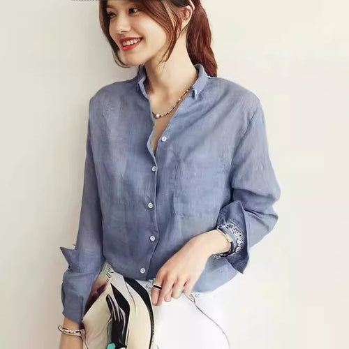 Dame fritid let button-up-shirt og skræddersyede shorts sæt Stilla