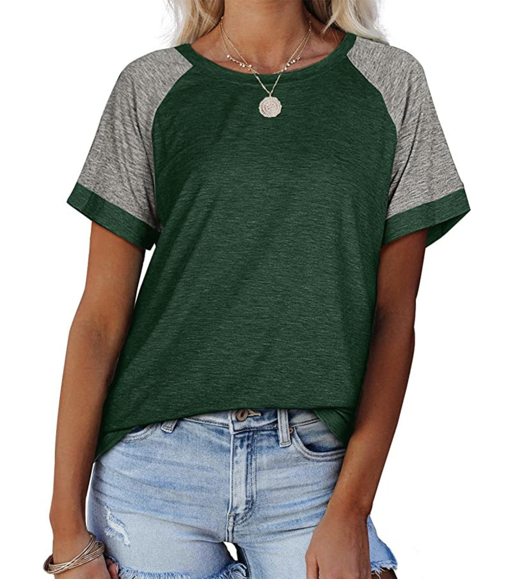 Dame Sporty fritids-T-shirt med stilfulde raglanærmer Stilla
