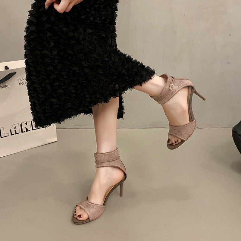 Kvinder Elegante Klare Remme Højhælede Sandaler Stilla