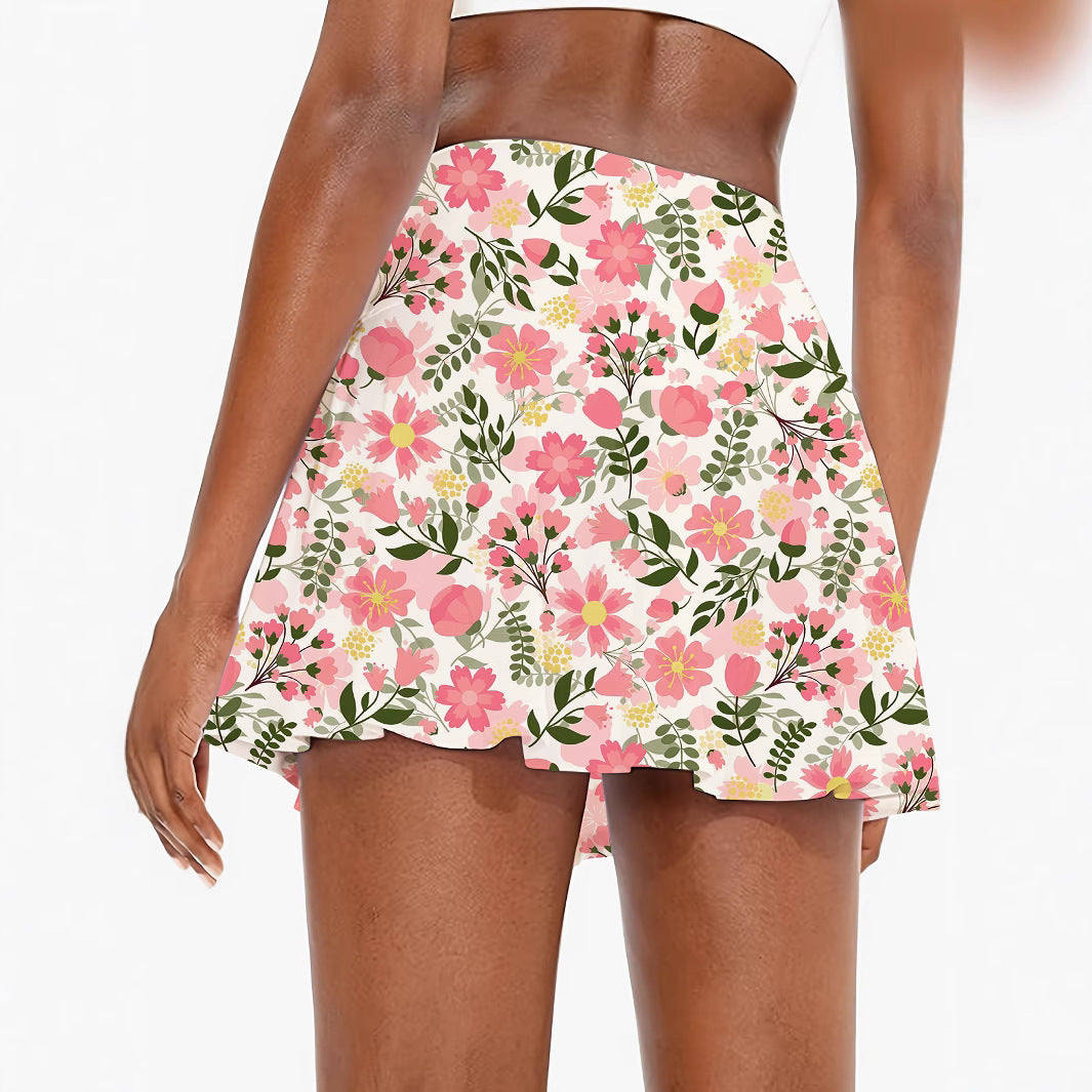 Femme Floral Sportsnederdel Stilla