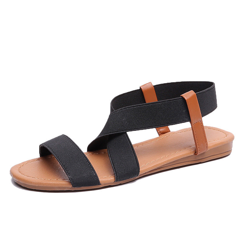 Dame komfortable tæer-split sandaler med elastiske stropper og skridsikker sål Stilla