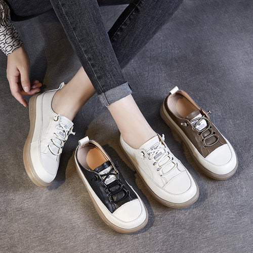 Damer Stilige Slip-On Sneakers med Åndbart Læder-Overmateriale Stilla