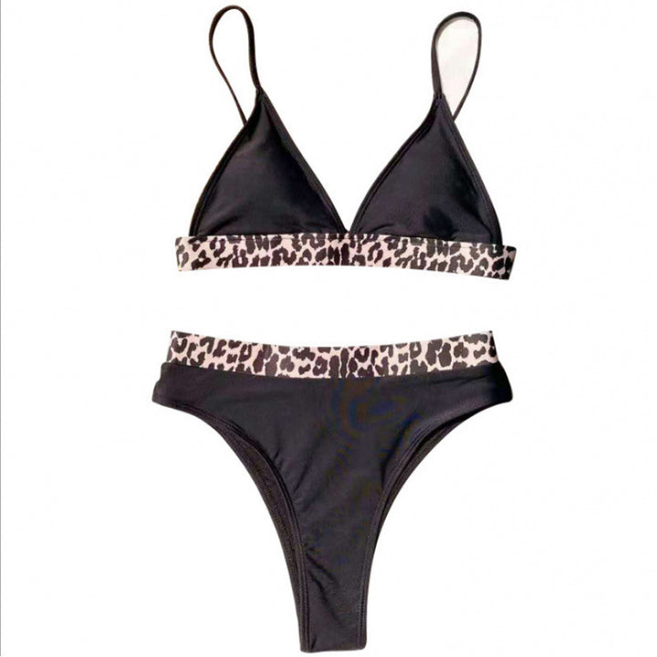 Dame Triangle-Bikini med moderigtigt dyreprint Stilla