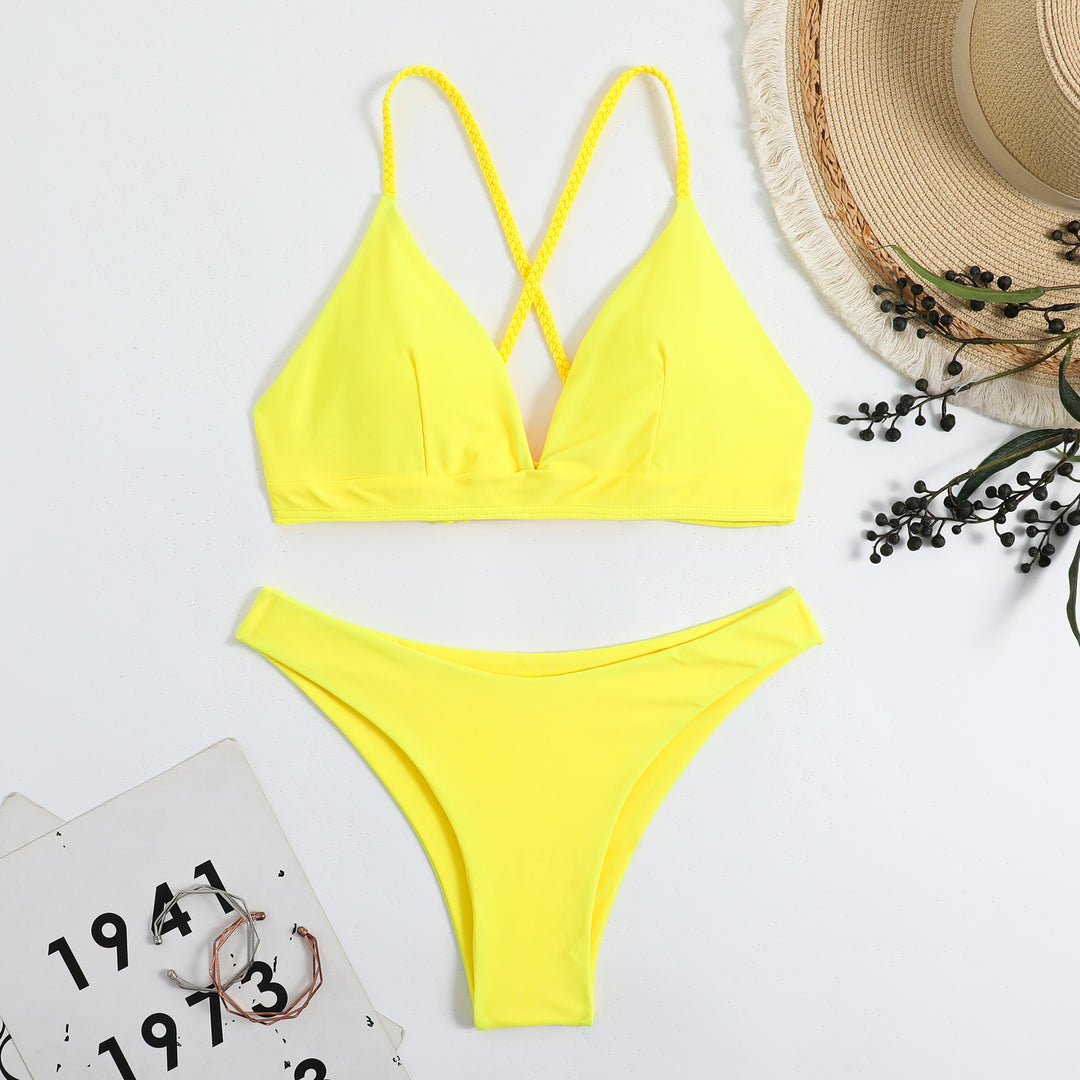 Damer Triangel-Bikini med raffineret kryds-design og fint bærekomfort Stilla