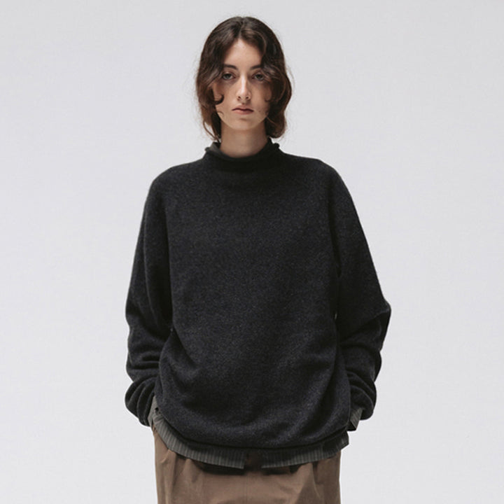 Kvinders høje hals behagelig strik sweater Stilla
