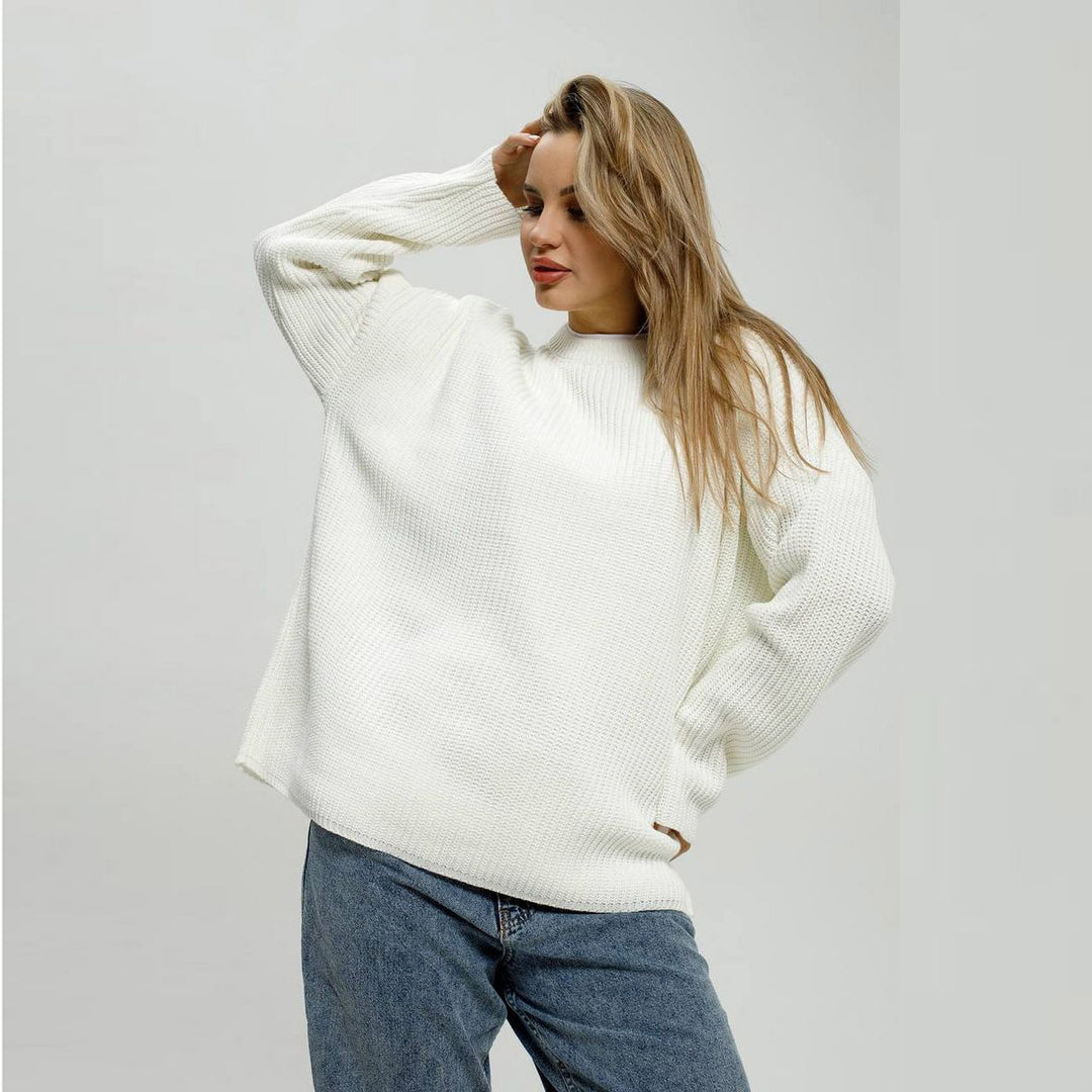 Femme Oversized Chunky Strikpullover Stilla