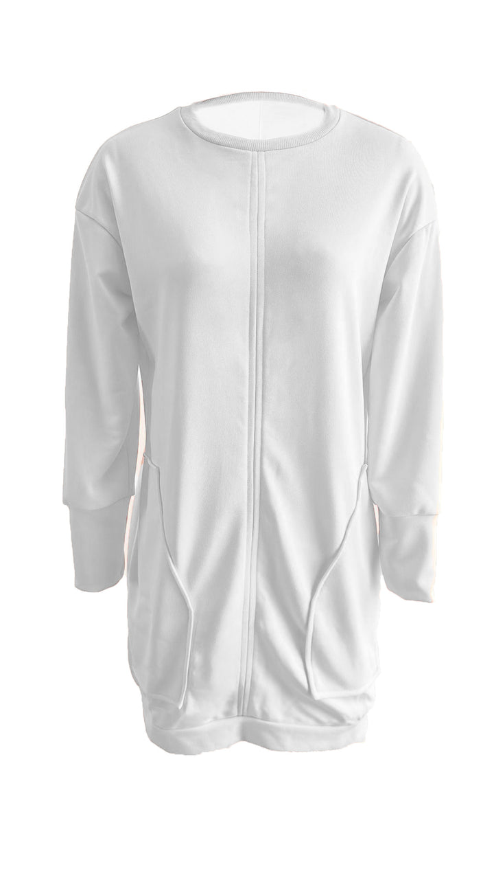 Dame Sporty Longsleeve med sidelommer og komfortabel pasform Stilla
